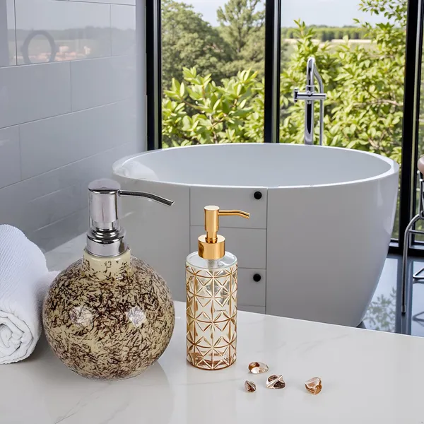 Handicrafts_Shampoo_Dispenser_|_Liquid_Hand_Wash_Dispenser_|_Shower_Lotion_Gel_Liquid_Lotion_Soap_Dispenser_Bottle_Container_For_Kitchen_Bathroom_Accessories_(250_Ml,_Brown)_Soap-Brown