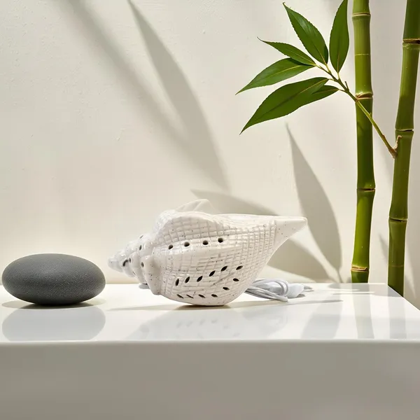 Handicrafts_Electric_Ceramic_Aroma_Oil_Diffuser/Burner_&_Shankh_Shape_Aroma_Oil_Diffuser_|_Diffuser_Burner_Oil_For_Room/Office/Home_Decor(Arm-Snk1)