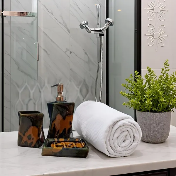 Handicrafts_Ceramic_Bathroom_Accessories_Set_And_Organization_|_Liquid_Soap_Dispenser_Soap_Dish_Toothbrush_Holder_And_Tumbler_|_Soap_Dish_(Set_Of_1,_Green)_Bath-Twist_Grn