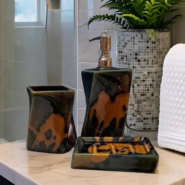 Handicrafts_Ceramic_Bathroom_Accessories_Set_And_Organization_|_Liquid_Soap_Dispenser_Soap_Dish_Toothbrush_Holder_And_Tumbler_|_Soap_Dish_(Set_Of_1,_Green)_Bath-Twist_Grn