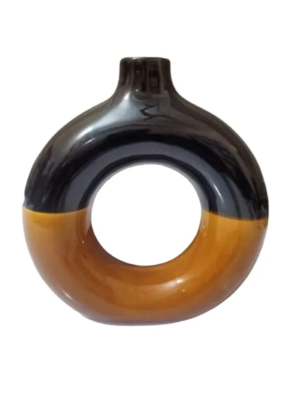 Ceramic_Vases_|_Planter_|_Flower_Pot_|_Ring_Shape_With_Unique_Quality_For_Beautiful_Home_Decor_Center_Table_Bedroom_Side_Corners_Decoration_Party_Centerpieces_(Black_Brown)
