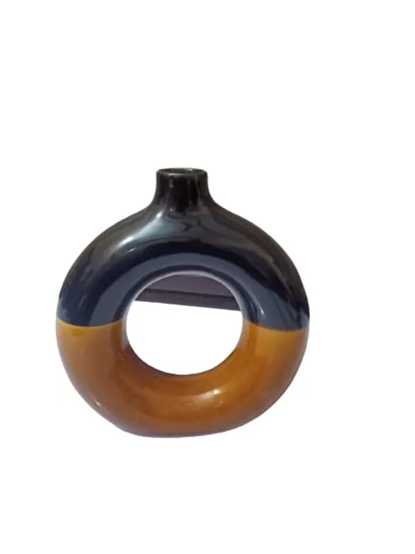 Ceramic_Vases_|_Planter_|_Flower_Pot_|_Ring_Shape_With_Unique_Quality_For_Beautiful_Home_Decor_Center_Table_Bedroom_Side_Corners_Decoration_Party_Centerpieces_(Black_Brown)