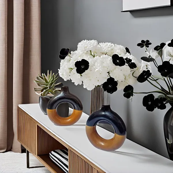 Ceramic_Vases_|_Planter_|_Flower_Pot_|_Ring_Shape_With_Unique_Quality_For_Beautiful_Home_Decor_Center_Table_Bedroom_Side_Corners_Decoration_Party_Centerpieces_(Black_Brown)