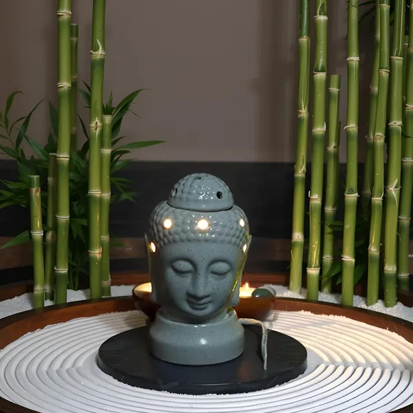 Handicrafts_Ancient_Buddha_Statue_Design_Electric_Ceramic_Aroma_Oil_Diffuser_Burner_|_Electric_Fragrance_Diffuser_Burner_With_Oil_For_Room/Office/Home_Decor(Arm-Budha)