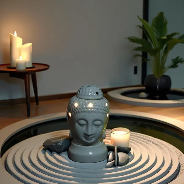 Handicrafts_Ancient_Buddha_Statue_Design_Electric_Ceramic_Aroma_Oil_Diffuser_Burner_|_Electric_Fragrance_Diffuser_Burner_With_Oil_For_Room/Office/Home_Decor(Arm-Budha)