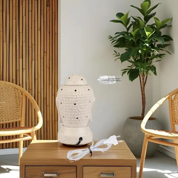 Handicrafts_Ancient_Buddha_Statue_Design_Electric_Ceramic_Aroma_Oil_Diffuser_Burner_|_Electric_Fragrance_Diffuser_Burner_With_Oil_For_Room/Office/Home_Decor(Arm-Budha)