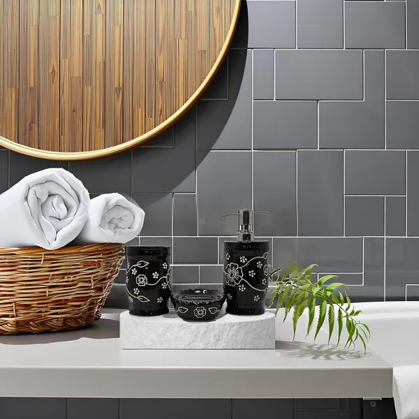 Handicrafts_Ceramic_Bathroom_Accessories_Set_And_Organization_|_Liquid_Soap_Dispenser_Soap_Dish_Toothbrush_Holder_And_Tumbler_|_Tumblers_(Set_Of_1,_Black),_3_Pcs_Bath-Black