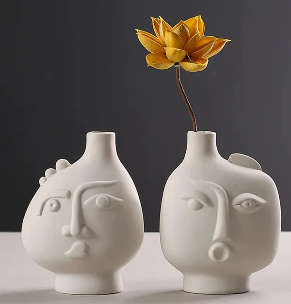 Ceramics_Statue_Flower_Vase_Planter_Plants_Pots|_Human_Face_Shaped_Flower_Vase_For_Table_Top_Home_&_Office_Decoration