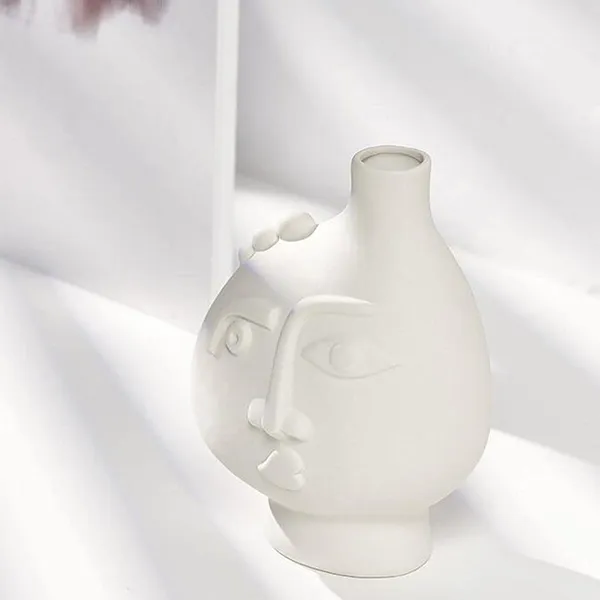Ceramics_Statue_Flower_Vase_Planter_Plants_Pots|_Human_Face_Shaped_Flower_Vase_For_Table_Top_Home_&_Office_Decoration