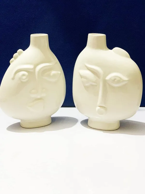 Ceramics_Statue_Flower_Vase_Planter_Plants_Pots|_Human_Face_Shaped_Flower_Vase_For_Table_Top_Home_&_Office_Decoration