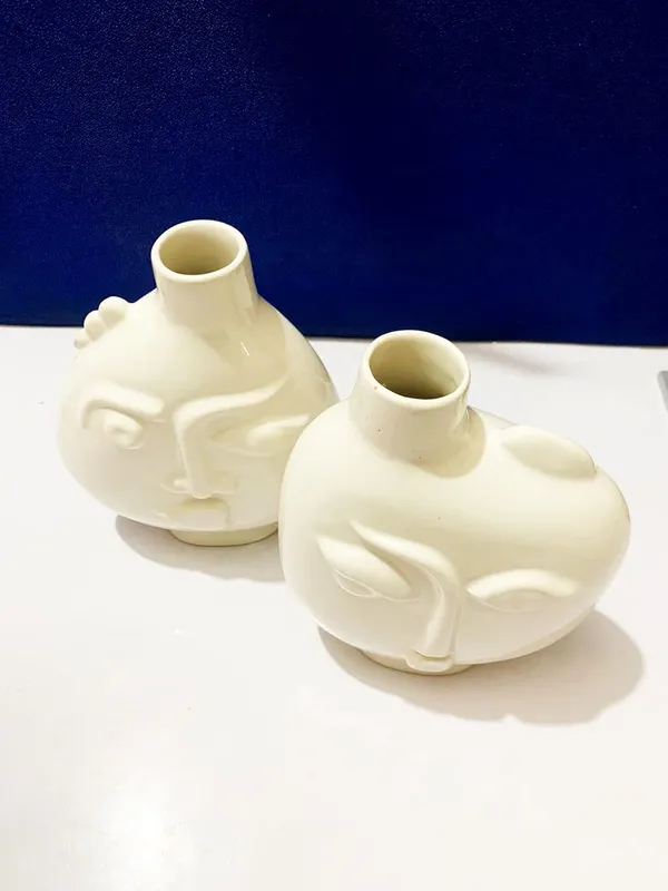 Ceramics_Statue_Flower_Vase_Planter_Plants_Pots|_Human_Face_Shaped_Flower_Vase_For_Table_Top_Home_&_Office_Decoration
