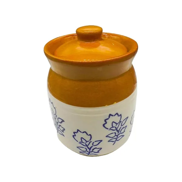 Handicrafts_Ceramic_Jars_Table_Pickle_Jar,_Jars_Containers_For_Storage,_Handmade_Pickle_Jar_Set_With_Lid,_Cookie_Jar_(1000Ml)