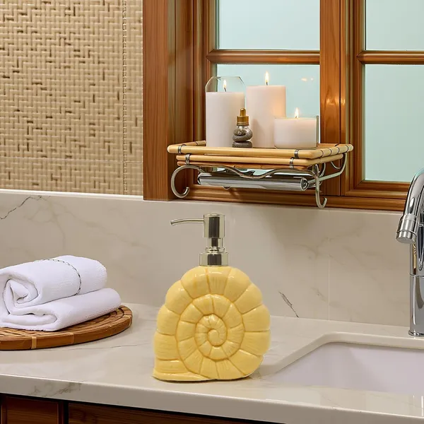 Handicrafts_Snail_Shell-Shape_Liquid_Soap_Dispenser_Portable_Shape_Liquid_Soap_Dispenser_Hand_Wash_Dispenser_Pump_Push-Type_Shampoo_Dispenser_For_Hotel_Bathroom,_Ceramic_(Bath-Seep)