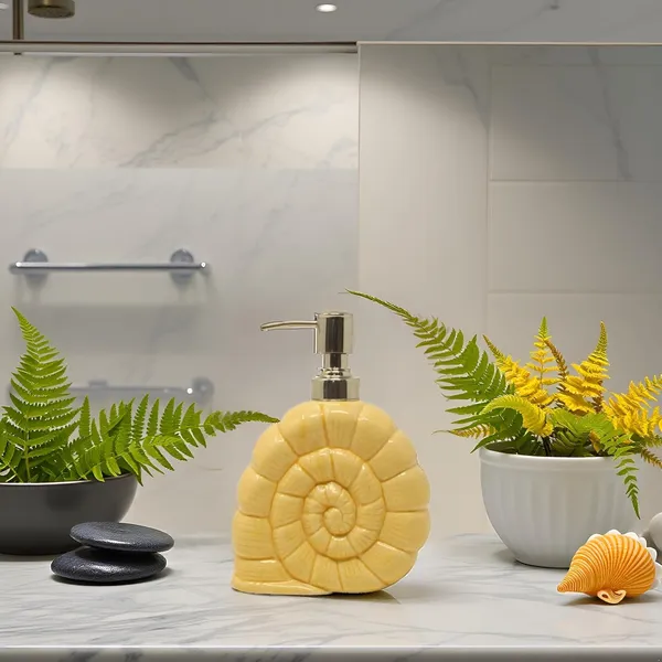 Handicrafts_Snail_Shell-Shape_Liquid_Soap_Dispenser_Portable_Shape_Liquid_Soap_Dispenser_Hand_Wash_Dispenser_Pump_Push-Type_Shampoo_Dispenser_For_Hotel_Bathroom,_Ceramic_(Bath-Seep)