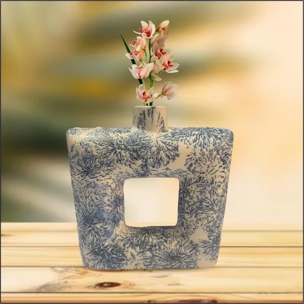 Ceramic_Minimalist_Flower_Vase_|_Square_Shape_Vase_Flower_Port_For_Home_Decore_|_Ceramic_Vase_|_Home_Decor_Centrepiece_|_Vase_For_Home_Decor_Ceramic_(Blue&White)