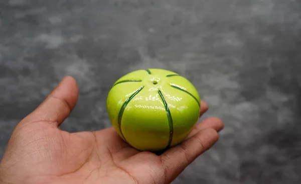 Ceramic_Musk_Melon_Shape_Salt_Container_|_Hand_Glazed_Ceramic_Salt_&_Pepper_Shakers_Set_|_Salt_Pepper_Set_For_Dining_Table_Fancy_Salt_Containers_For_Kitchen_(Green)