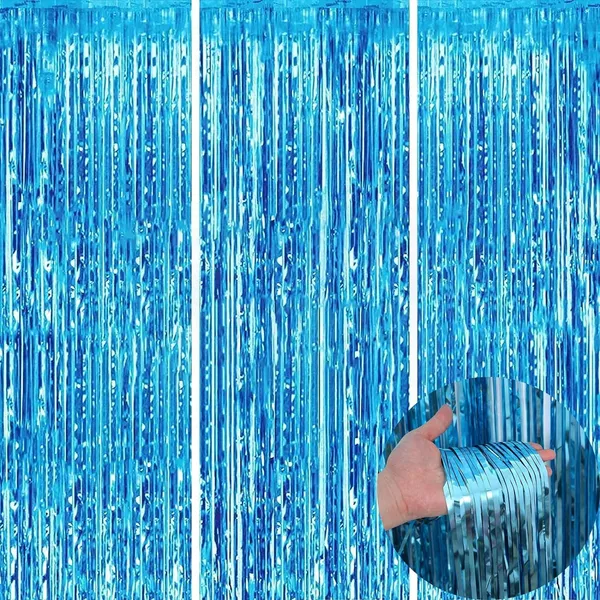 Golden_Fringe_Foil_Curtain_(Pack_Of_4)_For_Birthday/Anniversary/Marriage_And_Bachelorette_Decoration_(Blue)