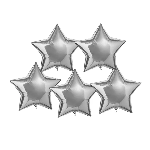 Handicrafts_10_Inch_Star_Shaped_Foil_Balloon_(Pack_Of_5)_|_Star_Shape_Balloons_For_Decoration_|_Birthday_Balloons_For_Decoration_(Silver)