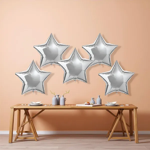 Handicrafts_10_Inch_Star_Shaped_Foil_Balloon_(Pack_Of_5)_|_Star_Shape_Balloons_For_Decoration_|_Birthday_Balloons_For_Decoration_(Silver)