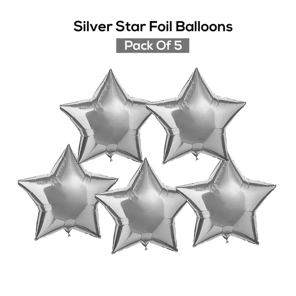 Handicrafts_10_Inch_Star_Shaped_Foil_Balloon_(Pack_Of_5)_|_Star_Shape_Balloons_For_Decoration_|_Birthday_Balloons_For_Decoration_(Silver)