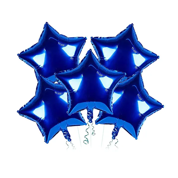 Handicrafts_10_Inch_Star_Shaped_Foil_Balloon_(Pack_Of_5)_|_Star_Shape_Balloons_For_Decoration_|_Birthday_Balloons_For_Decoration_(Blue)