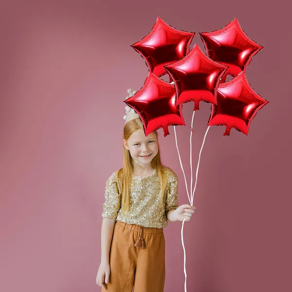 10_Inch_Star_Shaped_Foil_Balloon_(Pack_Of_5)_|_Star_Shape_Balloons_For_Decoration_|_Birthday_Balloons_For_Decoration_(Red)
