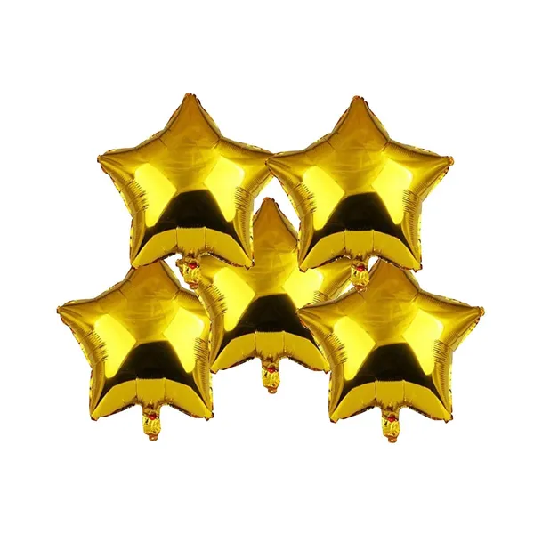 Handicrafts_10_Inch_Star_Shaped_Foil_Balloon_(Pack_Of_5)_|_Star_Shape_Balloons_For_Decoration_|_Birthday_Balloons_For_Decoration_(Gold)