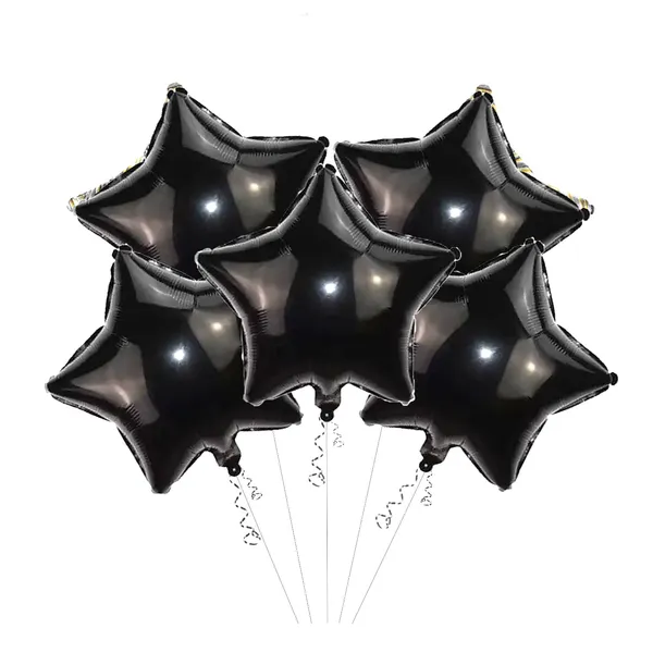 Handicrafts_10_Inch_Star_Shaped_Foil_Balloon_|_Star_Shape_Balloons_For_Decoration_|_Birthday_Balloons_For_Decoration_|_Pack_Of_5_(Black)
