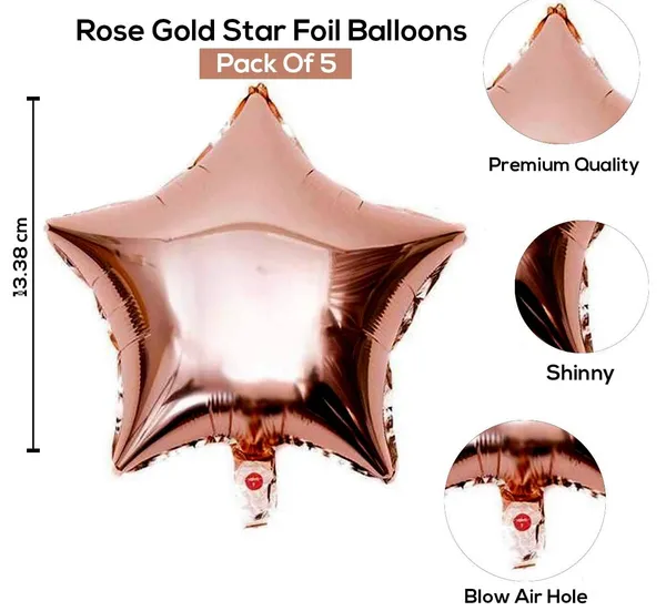 Handicrafts_10_Inch_Star_Shaped_Foil_Balloon_(Pack_Of_5)_|_Star_Shape_Balloons_For_Decoration_|_Birthday_Balloons_For_Decoration_(Copper)