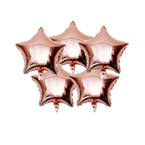 Handicrafts_10_Inch_Star_Shaped_Foil_Balloon_(Pack_Of_5)_|_Star_Shape_Balloons_For_Decoration_|_Birthday_Balloons_For_Decoration_(Copper)