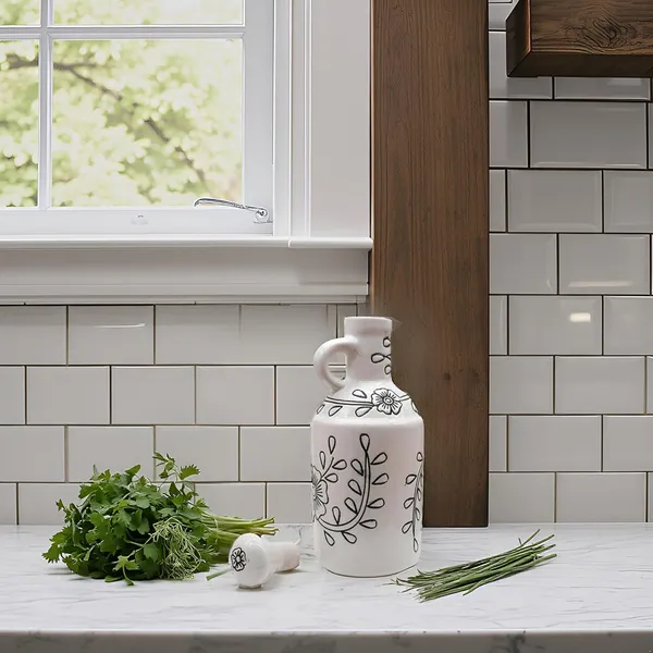 Handicrafts_Ceramic_Oil_Dispenser_Gol_|_White_|_1000_Ml