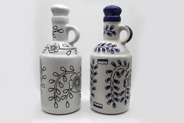 Handicrafts_Ceramic_Oil_Dispenser_Gol_|_Pack_Of_2_|_Blue_&_White_|_1000_Ml_Each