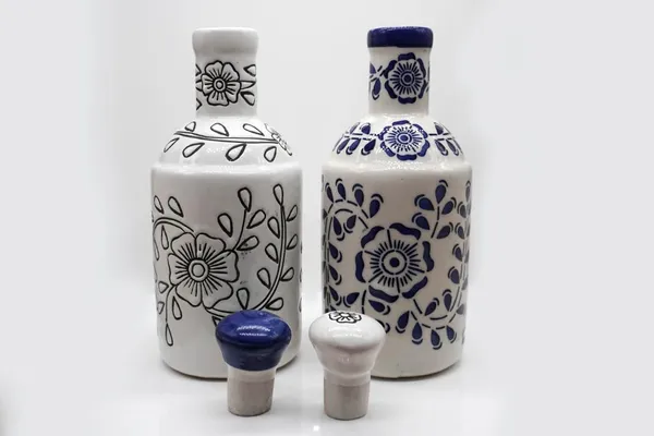 Handicrafts_Ceramic_Oil_Dispenser_Gol_|_Pack_Of_2_|_Blue_&_White_|_1000_Ml_Each