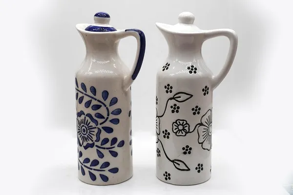Ceramic_Oil_Dispenser_Mini_(Pack_Of_2)_Vinegar_Dispenser_|_Blue_&_White_|_300_Ml_Each