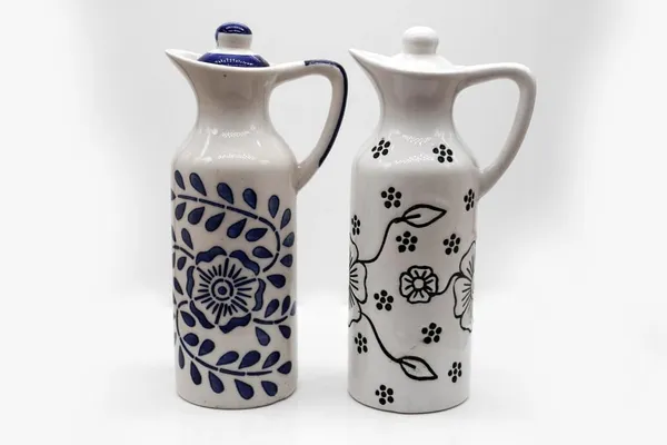 Ceramic_Oil_Dispenser_Mini_(Pack_Of_2)_Vinegar_Dispenser_|_Blue_&_White_|_300_Ml_Each