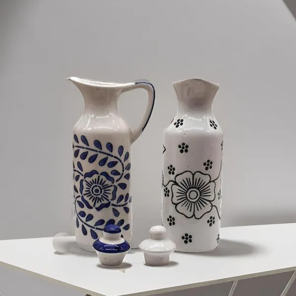 Ceramic_Oil_Dispenser_Mini_(Pack_Of_2)_Vinegar_Dispenser_|_Blue_&_White_|_300_Ml_Each