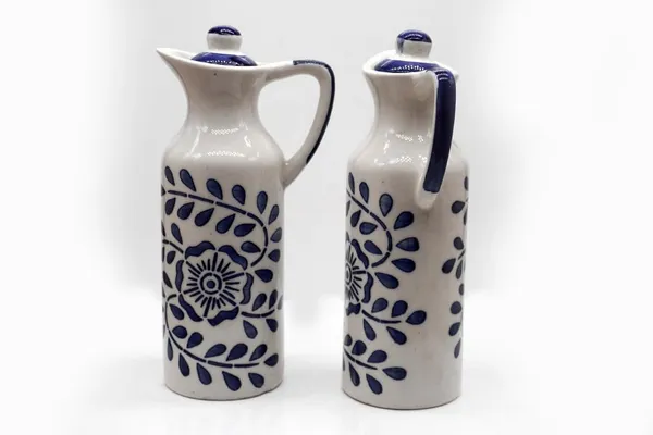 Ceramic_Oil_Dispenser_Mini_(Pack_Of_2)_Blue_&_White_|_300_Ml_Each