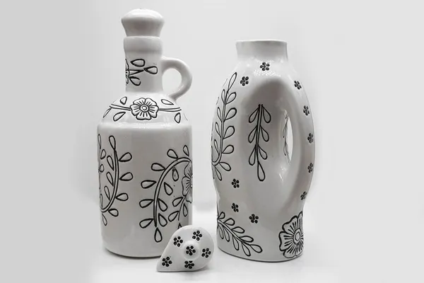 Handicrafts_Ceramic_Oil_Dispenser_Gol_|_Pack_Of_2_|_White_|_1000_Ml_Each