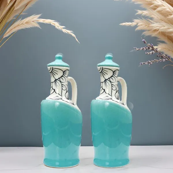 Ceramic_Oil_Dispenser_|_Pack_Of_2_|_Sky_Blue_|_1000_Ml_Each