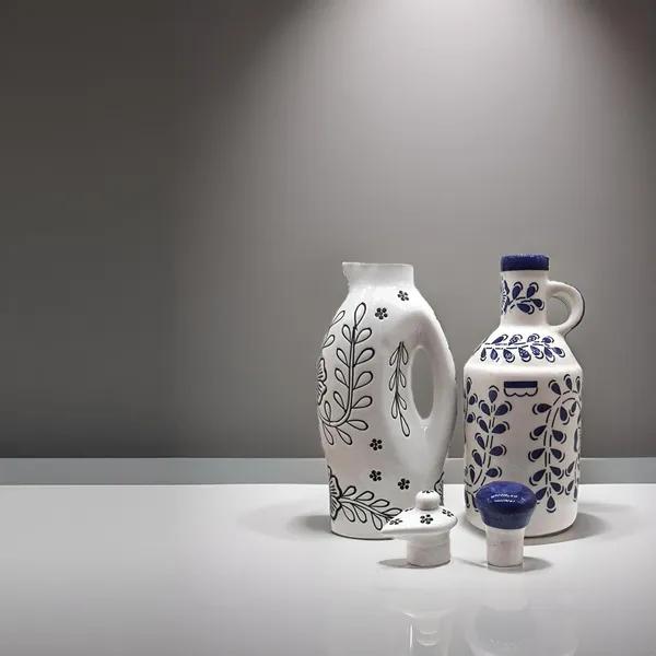 Handicrafts_Ceramic_Oil_Dispenser_|_Pack_Of_2_|_Blue_&_White_|_1000_Ml_Each
