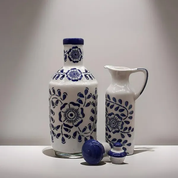 Ceramic_Oil_Dispenser_Mini_&_Big_|_Pack_Of_2_|_Blue_&_White_|_1000_Ml_&_300Ml_|_Home