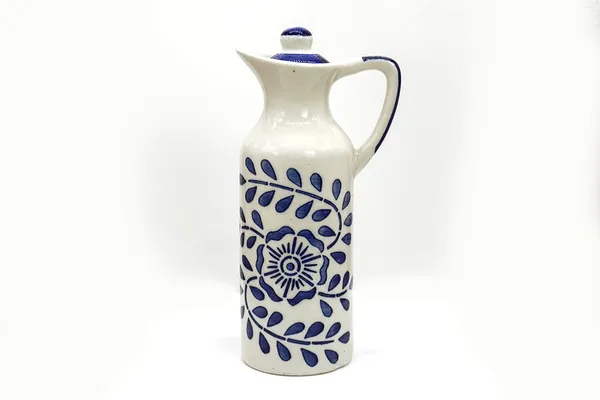 Ceramic_Oil_Dispenser_Mini_|_Blue_&_White_|_Capacity-300_Ml