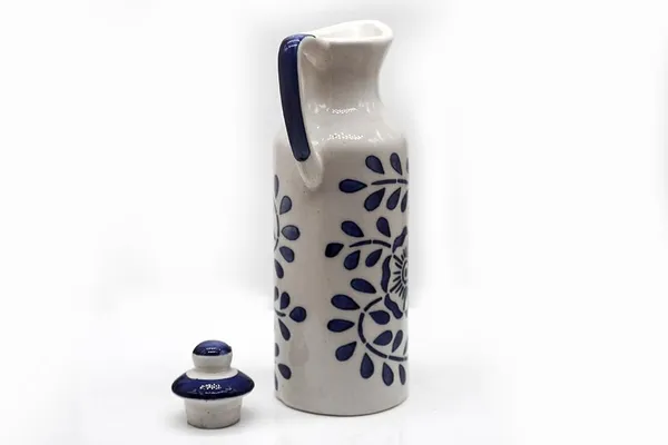 Ceramic_Oil_Dispenser_Mini_|_Blue_&_White_|_Capacity-300_Ml