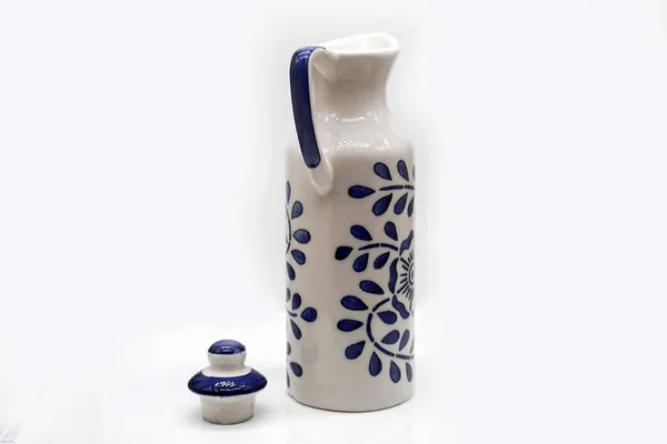 Ceramic_Oil_Dispenser_Mini_|_Blue_&_White_|_Capacity-300_Ml