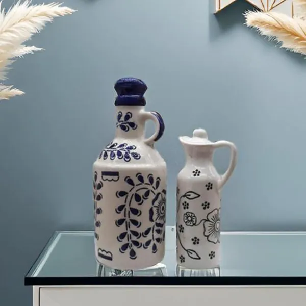 Ceramic_Oil_Dispenser_Mini_|_Pack_Of_2_|_Blue_&_White_|_1000_Ml_&_300Ml