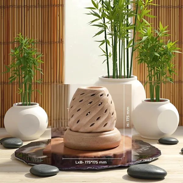 Electric_Ceramic_Aroma_Oil_Diffuser/Burner_&_Twister_Shape_Aroma_Oil_Diffuser_|_Diffuser_Burner_Oil_For_Room/Office/Home_Decor(Arm-Big-Tstr)