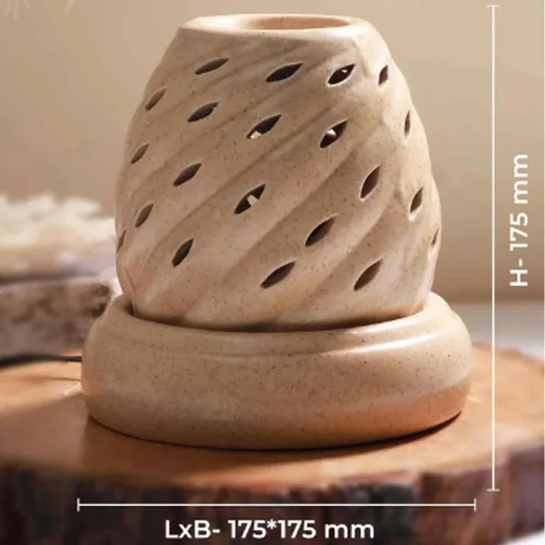 Electric_Ceramic_Aroma_Oil_Diffuser/Burner_&_Twister_Shape_Aroma_Oil_Diffuser_|_Diffuser_Burner_Oil_For_Room/Office/Home_Decor(Arm-Big-Tstr)