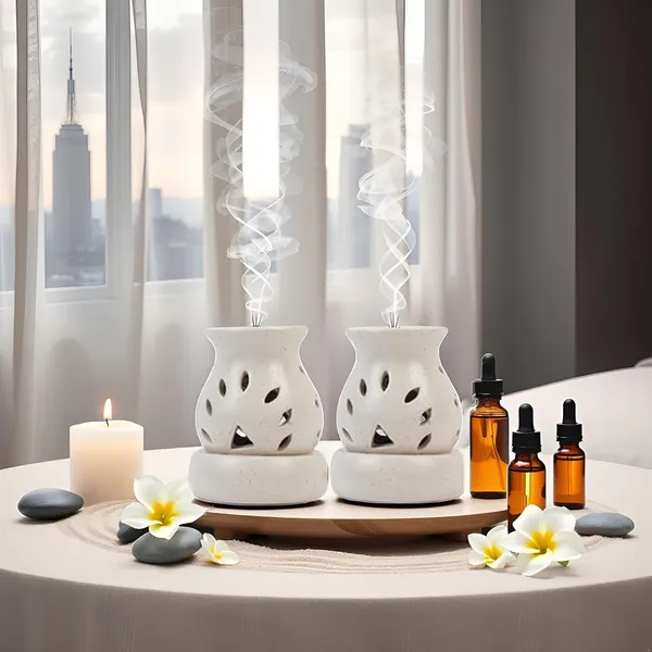 Lampe_Shape_Electric_Ceramic_Aroma_Oil_Diffuser_Set(Pack_Of_2)_|_Natural_Air_Fragrance_For_Office/Home_Decor/Spa/Living_Room_|_White_(Arm-Lmp2)