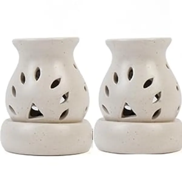 Lampe_Shape_Electric_Ceramic_Aroma_Oil_Diffuser_Set(Pack_Of_2)_|_Natural_Air_Fragrance_For_Office/Home_Decor/Spa/Living_Room_|_White_(Arm-Lmp2)