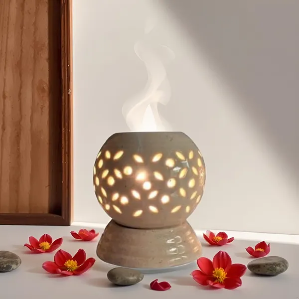Electric_Aroma_Diffuser/Burner_&_Small_Ball_Shape_Electric_Ceramic_Aroma_Oil_Diffuser_|_Electric_Diffuser_Burner_Oil_For_Room/Office/Home_Decor(Arm-Sb)